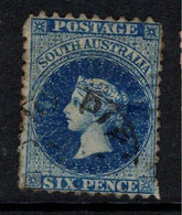 SOUTH AUSTRALIA 1870 6d Prussian Blue SG 105 U #APO24 - Usati