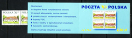POLAND 1998  MICHEL NO 3772 X 4 Booklet MNH - Cuadernillos