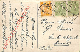 Ad6002 - ROMANIA - Postal History - POSTCARD To  ITALY  1925 - Brieven En Documenten