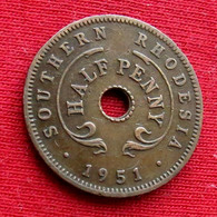 South Rhodesia 1/2 Penny 1951  Zimbabwe - Rhodésie