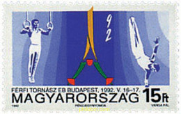 64333 MNH HUNGRIA 1992 CAMPEONATOS EUROPEOS DE GIMNASIA EN BUDAPEST - Used Stamps