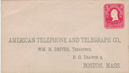 Ganzsache American Telephone And Telegraph Co Boston AT&T Vgl. Edward Snowden NSA Nutzerdaten-Skandal - Andere & Zonder Classificatie