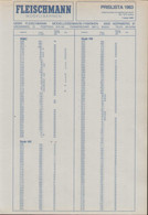 Catalogue FLEISCHMANN 1983 ONLY PREIS Prislista SEK Swedish Crowns  - En Suédois - Unclassified