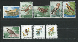 Saint Marin  Lot Timbres Thème Oiseaux  **,* Et O - Collections, Lots & Series