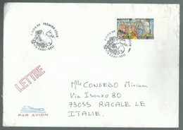 COVER LETTER MAYOTTE FDC PREMIER JOUR 1999 LA DEPA KANI KELI WOMEN WOMAN PEOPLE DRAPERY FABRICS - Lettres & Documents