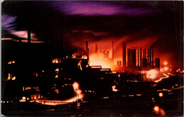 Alabama Birmingham Steel Industry At Night - Other & Unclassified