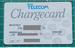 ENGLAND PHONECARD BRITISH TELECOM CHARGECARD - Verzamelingen