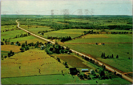 Canada Prince Edward Island Aerial View Of Trans Canada Highway At Clyde River 1964 - Autres & Non Classés