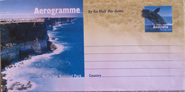 Australien Australia Aerogramme Nullarbor National Park Und Wal Whale - Unused Stamps