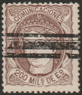 Spain 1870 Sc 168 Espana Ed 109a Used Bar Cancel - Gebruikt