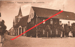 AK Lieberose Rathaus Stadtkirche Landkirche A Jamlitz Blasdorf Mochlitz Behlow Lamsfeld Staakow Friedland Peitz Guben - Lieberose