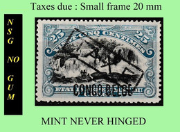 1909 ** CONGO FREE STATE / ETAT IND. CONGO = COB MNH/NSG TX 20 (MEDIUM FRAME) BLUE FALLS (No Gum Singular) - Nuevos