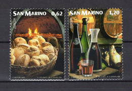 San Marino 2005 - Europa Gastronomy - Joint Issue European Countries - Stamps 2v - Complete Set - MNH** - Superb*** - Cartas & Documentos