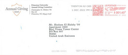UNITED STATES - 2022, POSTAL SEALED COVER TO DUBAI. - Lettres & Documents