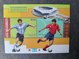 ARGENTINE ARGENTINA  MNH** 2002 FOOTBALL FUSSBALL SOCCER CALCIO VOETBAL FUTBOL FUTEBOL FOOT FOTBAL - 2002 – Südkorea / Japan