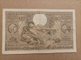 Billete De Belgica De 100 Francos, Año 1943 - A Identifier