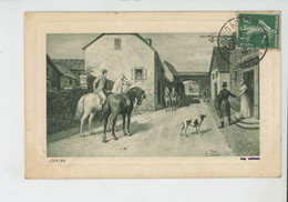 Illustrateur LOEFFLER - Jolie Carte Fantaisie Viennoise Cavaliers Dans Village - SERIE N° 2573 - Löffler