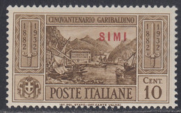 1932 Giuseppe Garibaldi 1 Val. Sass. 17 MNH** Cv 70 - Egée (Simi)