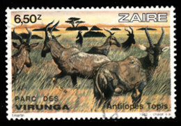 Tp De 1982 -Faune - Annimaux Sauvages Du Parc Des Virunda - Antilopes Topis - Y&T 1101Obli (0) - Used - Gebraucht