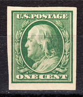 USA 1910 Mint No Hinge, Imperf, Sc# 383 - Ungebraucht