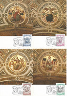 VATICAN - 4 CARTES MAXIMUM - Yvert N° 743/6 - ANNIVERSAIRE NAISSANCE De RAPHAËL - Cartes-Maximum (CM)