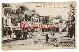 Oise - Breteuil - Place Du Marchè Aux Herbes CPA France Frankrijk Carte Postale Animee - Breteuil