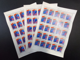 RUSSIA MNH (**)1984 Soviet-Indian Space Flight   Mi 5371'73 - Full Sheets