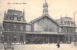 Belgique - Huy - La Gare Du Nord - Animé - Attelage - Horloge  - Carte Postale Ancienne - Huy