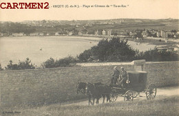 ERQUY PLAGE ET COTEAUX DE " TU-ES-ROC " DILIGENCE ATTELAGE 22 - Erquy