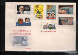 Cuba 1966 Space / Raumfahrt 5th Anniversary Of The Man In Space FDC - South America
