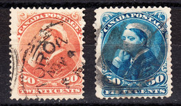 Canada 1888-97 Cancelled, Sc# 46-47 - Used Stamps