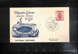 Australia 1956 Olympic Games Melbourne - Olympic Park Interesting Postcard - Ete 1956: Melbourne