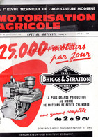 75- PARIS-REVUE MOTORISATION AGRICOLE-1962-AGRICULTURE-BRIGGS STRATTON-TRACTEUR FAUCHEUX-UNIMOG-FIAM ST AMAND-OMIA - Landwirtschaft