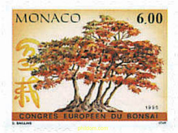 32597 MNH MONACO 1995 CONGRESO EUROPEO DEL BONSAI - Altri & Non Classificati