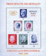 48527 MNH MONACO 1999 50 ANIVERSARIO DEL REINADO DEL PRINCIPE RAINIERO III - Altri & Non Classificati