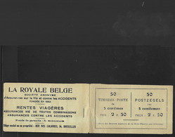 Carnet Booklet Markenheftchen Belgique  Carnet De 50 Timbres De 5 Centimes - Other & Unclassified