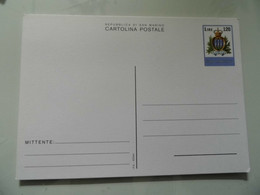 Cartolina Postale Repubblica Di S. Marino Lire 120 - Covers & Documents