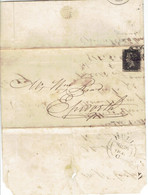 S1 : GB Penny Black On Complete Letter Sheet - Storia Postale