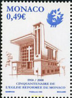 210751 MNH MONACO 2008 50 ANIVERSARIO DE LA IGLESIA REFORMADA DE MONACO - Other & Unclassified