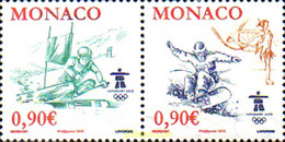 242550 MNH MONACO 2009 21 JUEGOS OLIMPICOS INVIERNO VANCOUVER 2010 - Altri & Non Classificati