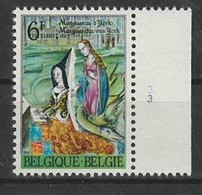 Belgie OCB 1432 ** MNH Met Plaatnummer 3. - 1961-1970