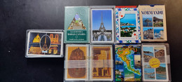 Cartes à Jouer. Lot De 8 Jeux De Cartes. Paris, Egypte, Normandie, Corfou, Turquie, Canarie... - 54 Cards