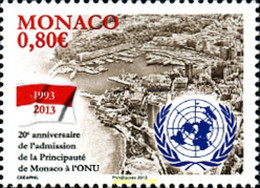 304018 MNH MONACO 2013 ADMISION ONU - Andere & Zonder Classificatie