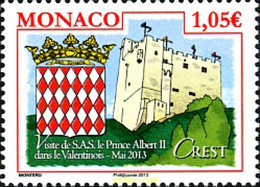 304021 MNH MONACO 2013 ESCUDO Y CASTILLO - Autres & Non Classés