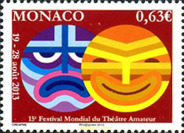 306214 MNH MONACO 2013 FESTIVAL DE TEATRO - Other & Unclassified