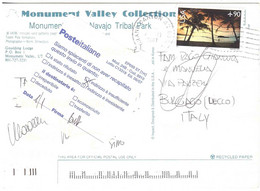 CARTOLINA PER ITALIA MONUMENT VALLEY - Covers & Documents