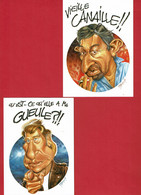 Caricatures De JOHNNY HALLYDAY Et SERGE GAINSBOURG - Caricatures De Desbois - Editions Lina - Zangers En Musicus