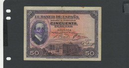 ESPAGNE - Billet 50 Pesetas 1931 TB/F Pick-080 § 954 - 50 Peseten