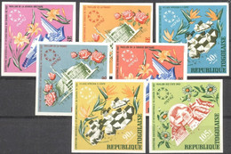 Togo 1967, Expo, Flowers And Pavillions, 7val IMPERFORATED - 1967 – Montréal (Canada)