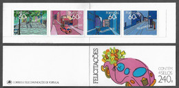 PORTUGAL STAMP BOOKLET Nº 72 - 1990 GREETINGS STAMPS MNH (BU#29) - Booklets